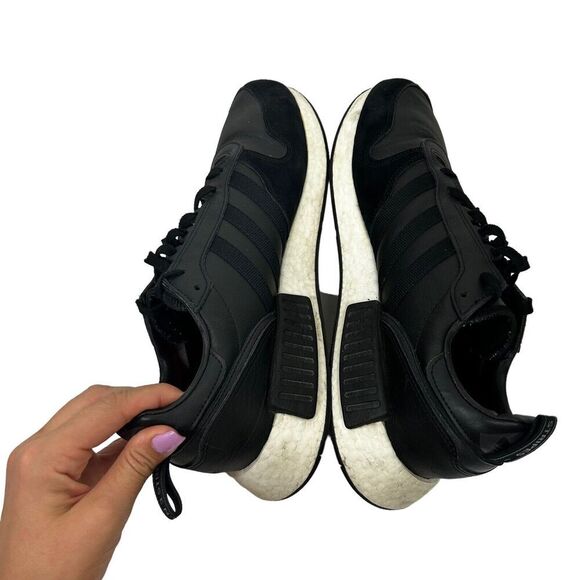 Adidas Rising Star X R1 NMD Boost Sneaker Shoes Black White EE3655 Men\'s Size 12